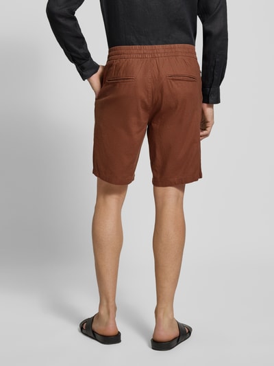 Matinique Regular Fit Bermudas aus Leinen-Baumwoll-Mix Modell 'barton' Rostrot 5