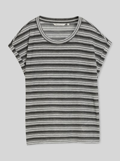 Tom Tailor Denim Regular Fit T-Shirt aus Viskose-Mix Black 2