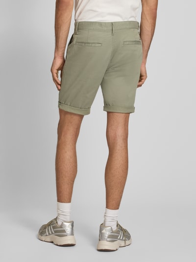 Tommy Jeans Slim Fit Chinoshorts aus Baumwoll-Mix Oliv 5