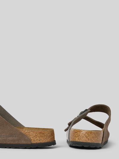 Birkenstock Sandalette aus Leder Modell 'Arizona' Mittelgrau 2