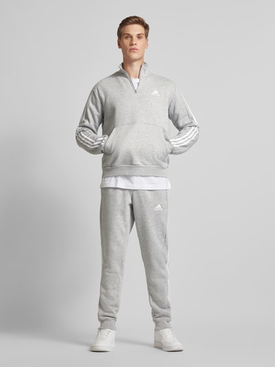 ADIDAS SPORTSWEAR Regular fit sweatpants met labelstitching Lichtgrijs - 1