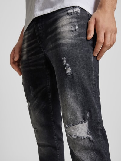 2Y Studios Slim Fit Jeans mit 5-Pocket-Design Modell 'ANGEL' Mittelgrau 3