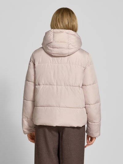 Vila Gewatteerd jack met capuchon, model 'ILJA' Zilver - 5