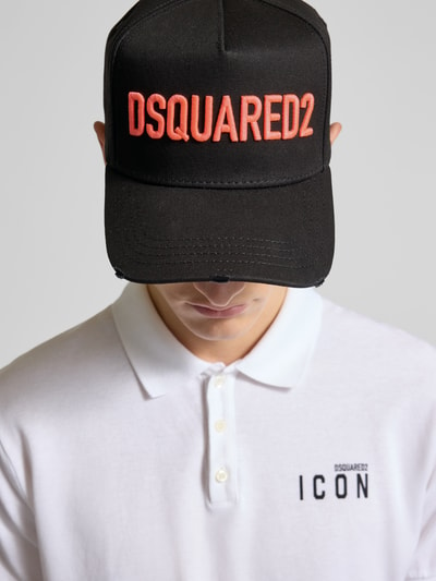 Dsquared2 Basecap mit Label-Stitching Rot 1