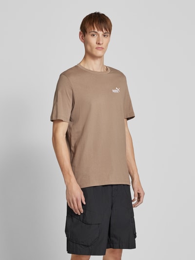 PUMA PERFORMANCE T-Shirt mit Label-Print Taupe 4