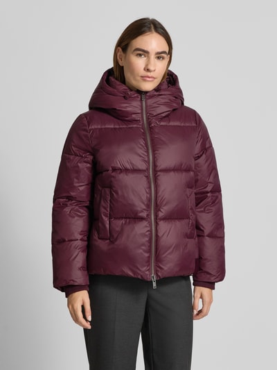 Milano Italy Steppjacke mit Kapuze Bordeaux 4