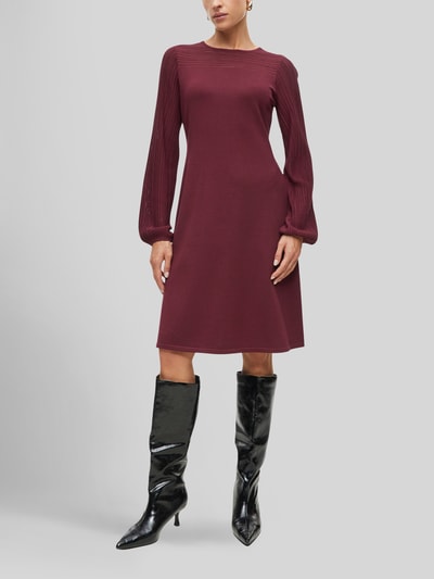 s.Oliver BLACK LABEL Tricotjurk met gestructureerde mouwen Bordeaux - 1
