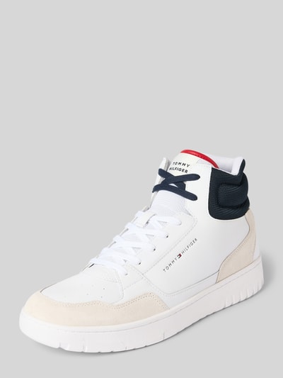 Tommy Hilfiger High top sneakers van echt leer, model 'BASKET CORE' Wit - 1