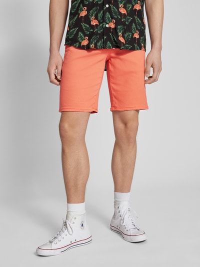 Blend Regular Fit Bermudas mit Tunnelzug Koralle 4