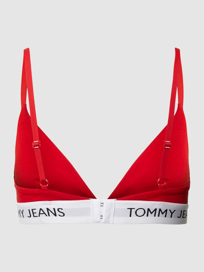 TOMMY HILFIGER Triangelbeha met logozoom, model 'HERITAGE' Rood - 3