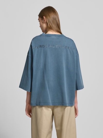 Karo Kauer Oversized T-Shirt mit Label-Detail Marine 5