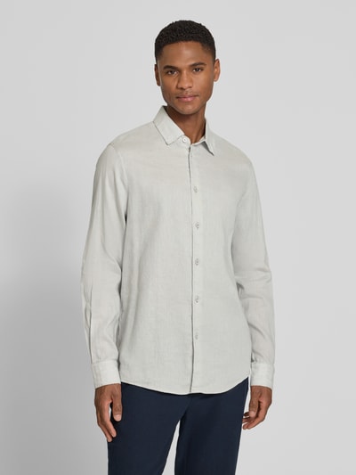 DRYKORN Slim Fit Freizeithemd aus Leinen-Baumwoll-Mix Modell 'RAMIS' Mint 4