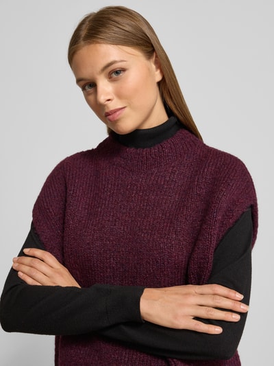 Milano Italy Spencer met opstaande kraag Bordeaux - 3