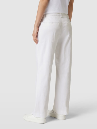 Mason's Chino mit Stretch-Anteil in 7/8-Länge Modell 'NEW YORK CROPPED' Weiss 5