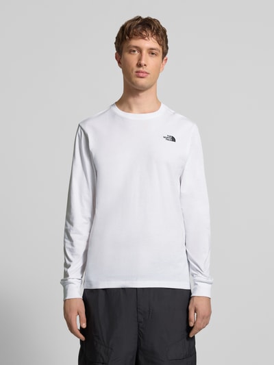 The North Face Longsleeve mit Label-Stitching Weiss 4