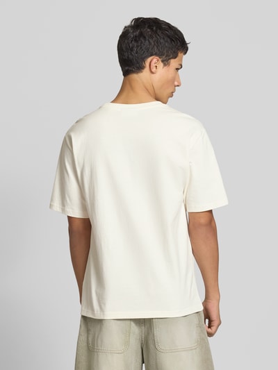 REVIEW T-Shirt mit Label-Print Offwhite 5