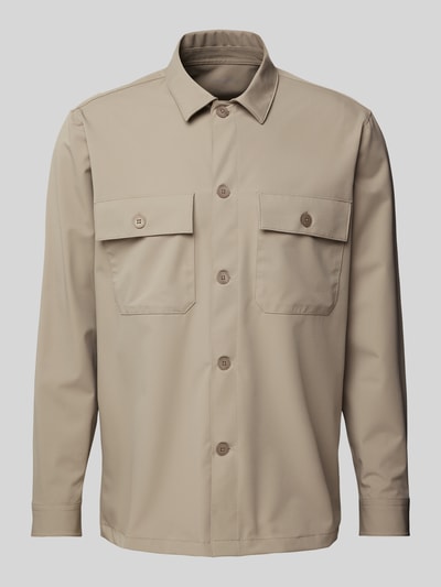 Roy Robson Regular Fit Hemdjacke mit Brustpattentaschen Beige 2