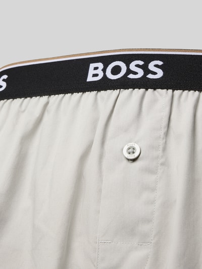 Produktfoto, Regular Fit Boxershorts aus reiner Baumwolle im 2er-Pack Modell '2P BOXER' von BOSS, Optik: Unifarben, Label-Bund, elastisch, Jersey