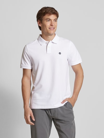 MCNEAL Regular Fit Poloshirt mit Label-Stitching Weiss 4