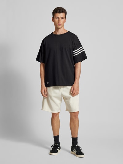 adidas Originals T-shirt met contraststrepen Zwart - 1