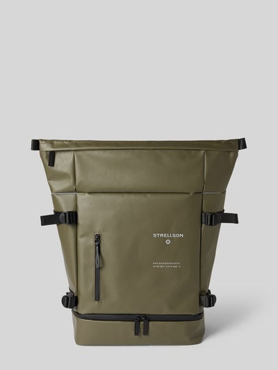 Strellson Plecak z nadrukiem z logo model ‘sebastian’ Oliwkowy 2