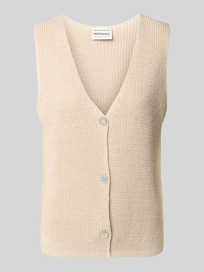 P&C* curated by Anna Schürrle Strickweste mit V-Ausschnitt Sand 2