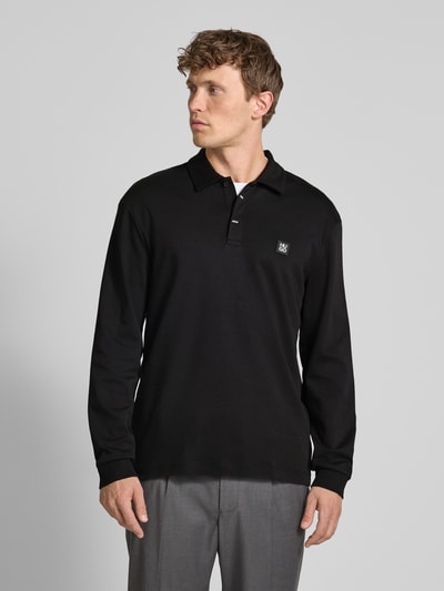 HUGO Poloshirt mit Label-Detail Modell 'Dargenpolo' Black 4