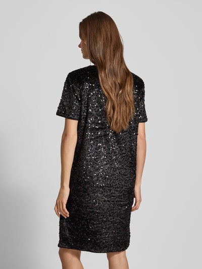 s.Oliver RED LABEL Fließendes Cocktailkleid mit Paillettenbesatz BLACK 5