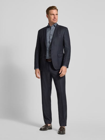 OLYMP No. Six Super slim fit zakelijk overhemd van katoenmix Marineblauw - 1