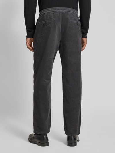 MCNEAL Regular fit corduroy broek met tunnelkoord Donkergrijs - 5
