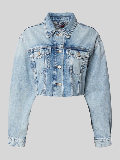 Tommy Jeans Cropped Jeansjacke aus reiner Baumwolle Hellblau 2