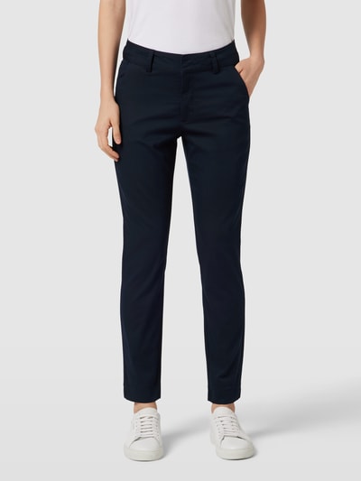 Kaffe Regular fit broek met steekzakken opzij, model 'Kalea' Marineblauw - 4