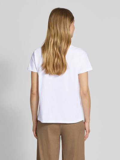 ARMANI EXCHANGE T-shirt z detalem z logo Biały 5