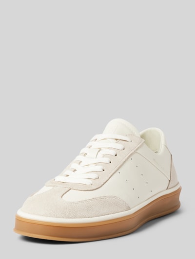 Marc O'Polo Low Top Sneaker aus Rindveloursleder Weiss 1