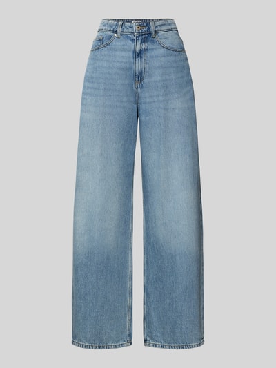 Produktfoto, Wide Fit Jeans im 5-Pocket-Design von Jake*s Casual aus reiner Baumwolle in Hellblau mit Knopf- und Reißverschluss.