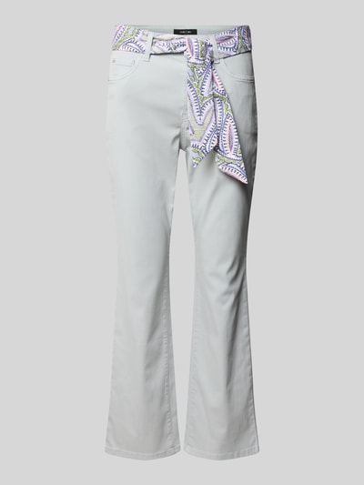 Marc Cain Hose mit Bindegürtel Hellblau 2