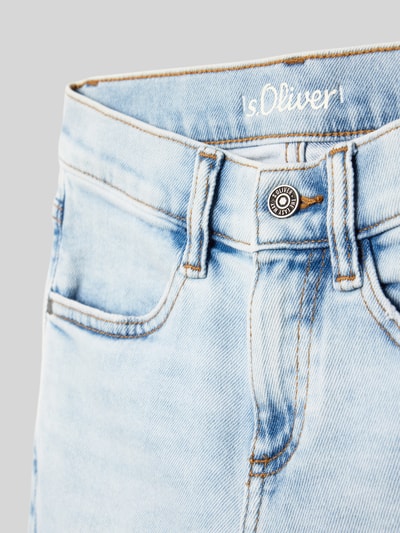 s.Oliver RED LABEL Slim Fit Jeansshorts im 5-Pocket-Design Blau 2