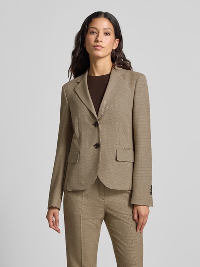 JOOP! Żakiet z kołnierzem z połami model ‘JESSI’ Średniobrązowy 4