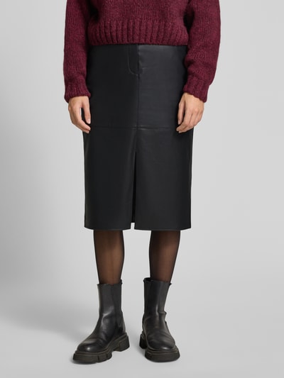 Vila Midirok met Franse steekzakken, model 'DAGMAR' Zwart - 4