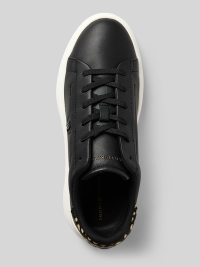Tommy Hilfiger Lage sneakers van echt nappaleer Zwart - 3