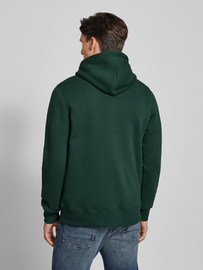 Gant Hoodie mit Label-Stitching Modell 'SHIELD' Dunkelgruen 5