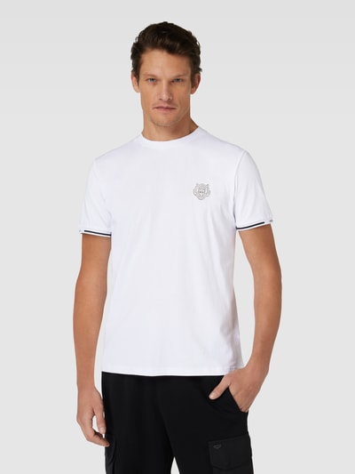 Antony Morato T-shirt met motiefpatch en contraststrepen Offwhite - 4