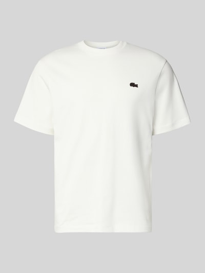 Produktfoto, Regular Fit T-Shirt aus reiner Baumwolle Modell 'LOURD' von Lacoste, efekt: jednolity kolor, wyhaftowane logo, męski t-shirt