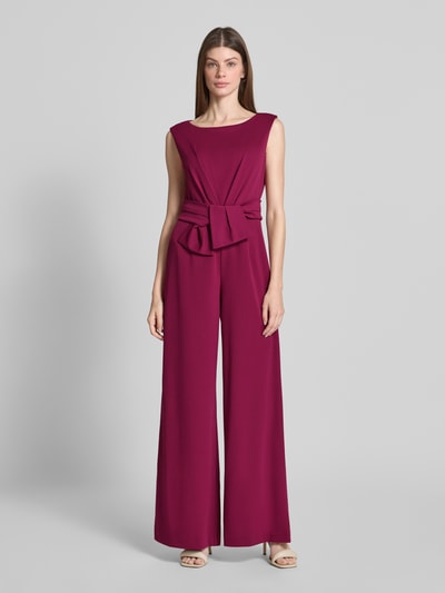 Vera Mont Jumpsuit mit Knotendetail Bordeaux 4