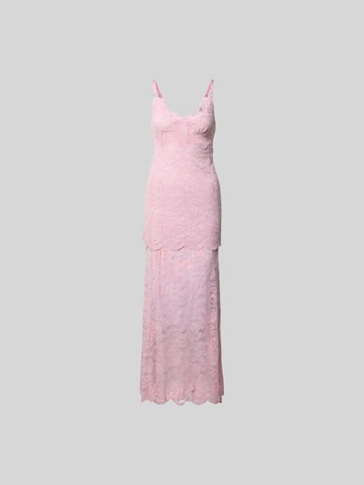 Rabanne Maxikleid mit Nahtreißverschluss Rosa 2