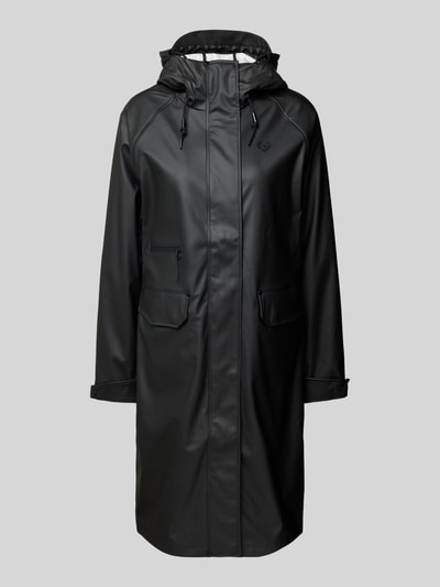 Ragwear Regenmantel mit Pattentaschen Modell 'Pearsty Rainy' Black 2