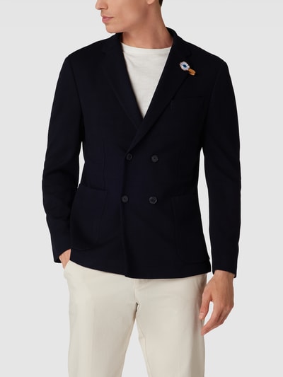 Baldessarini Sakko mit Label-Details Modell 'Segrino' Marineblau 4
