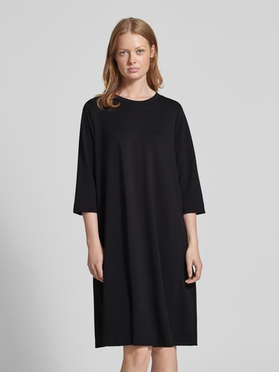 Soyaconcept Knielanges T-Shirt-Kleid mit Rundhalsausschnitt Black 4