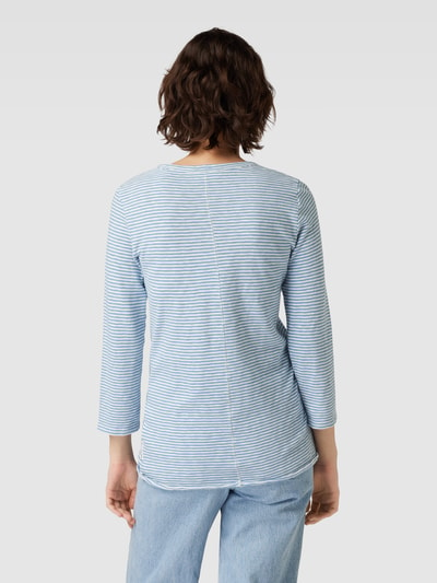 Marc O'Polo Denim Longsleeve mit Streifenmuster Hellblau 5