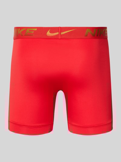 Nike Bokserki z elastycznym paskiem z logo w zestawie 3 szt. Czerwony 3